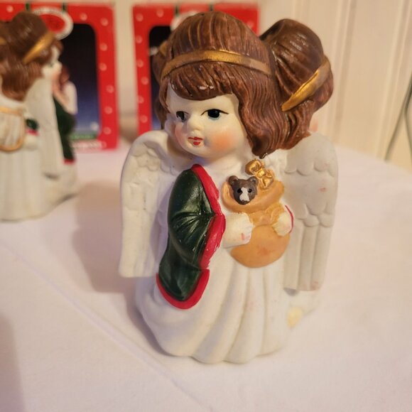 Vintage Christmas Porcelain Candle Holder - Set of 2 - River Grove Pottery works - Picture 8 of 10